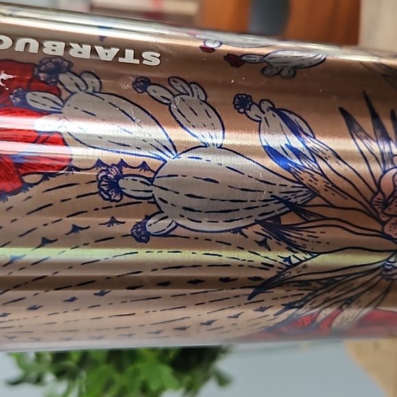 Starbucks Stainless Steel Succulent Cactus Tumbler 24 oz - Picture 2 of 6